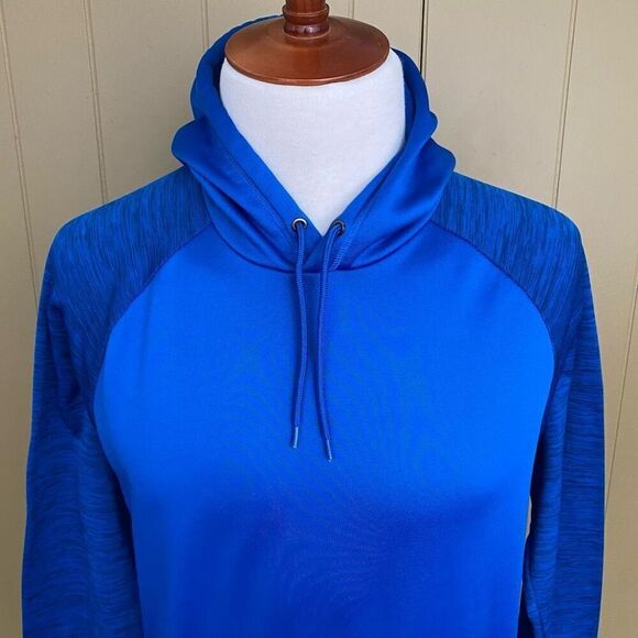 Tek Gear Warm Tek men M pullover drawstring hoodie blue - Picture 3 of 9